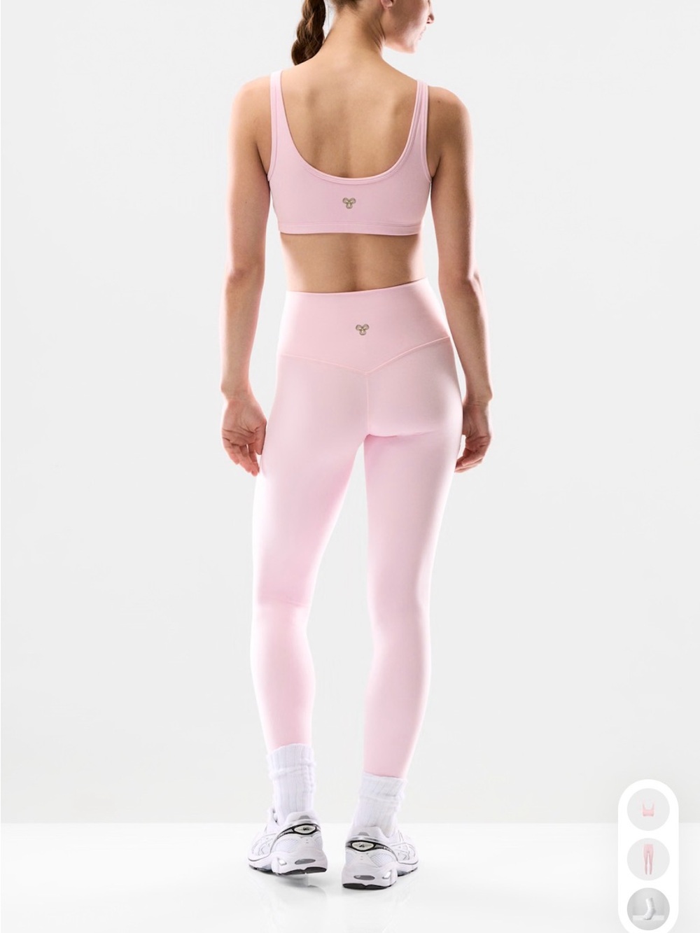 Aritzia Light Pink Golden Butter Workout Leggings